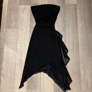 Le Chateau Black Asymmetrical Dress